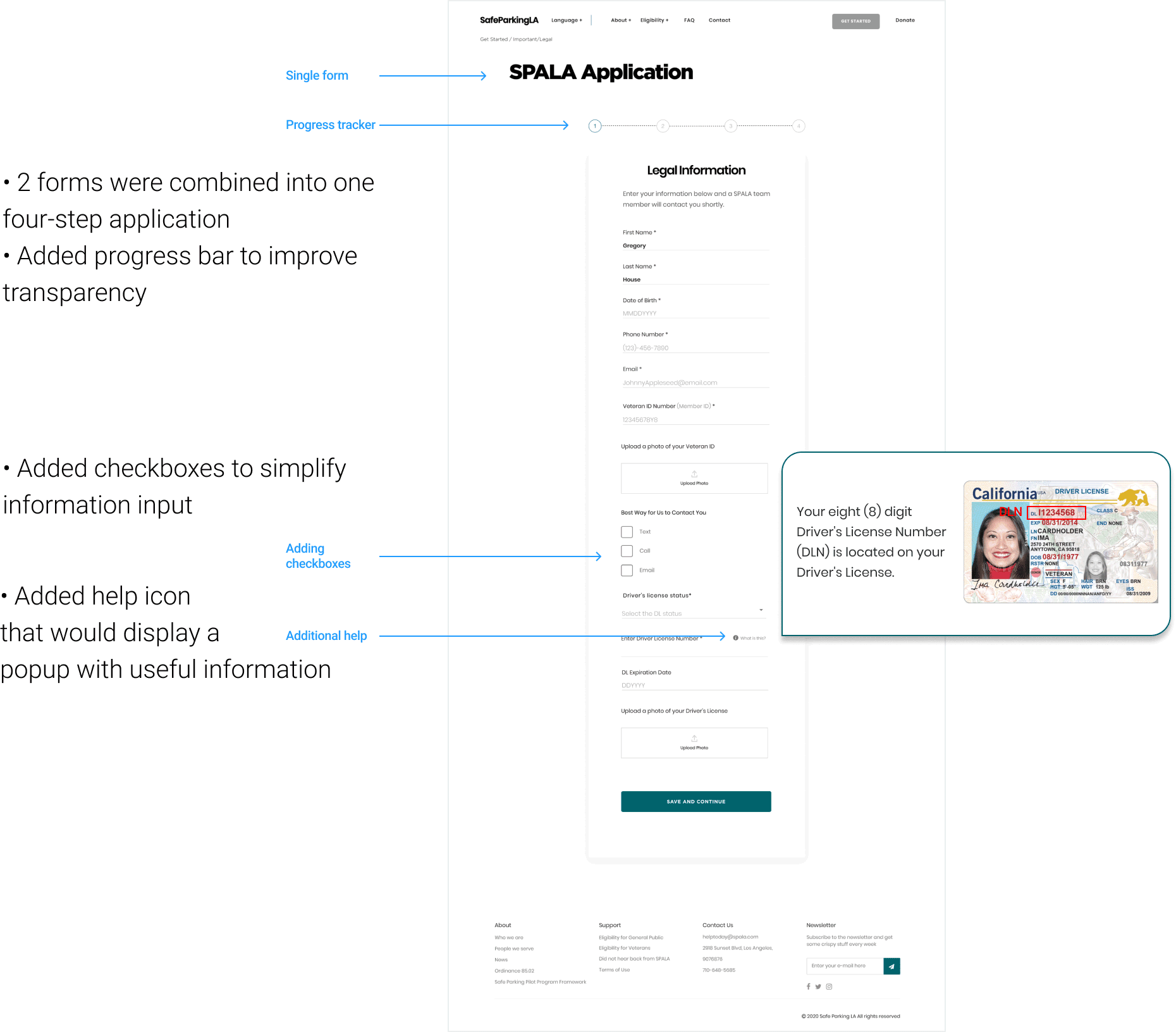 Application redesign